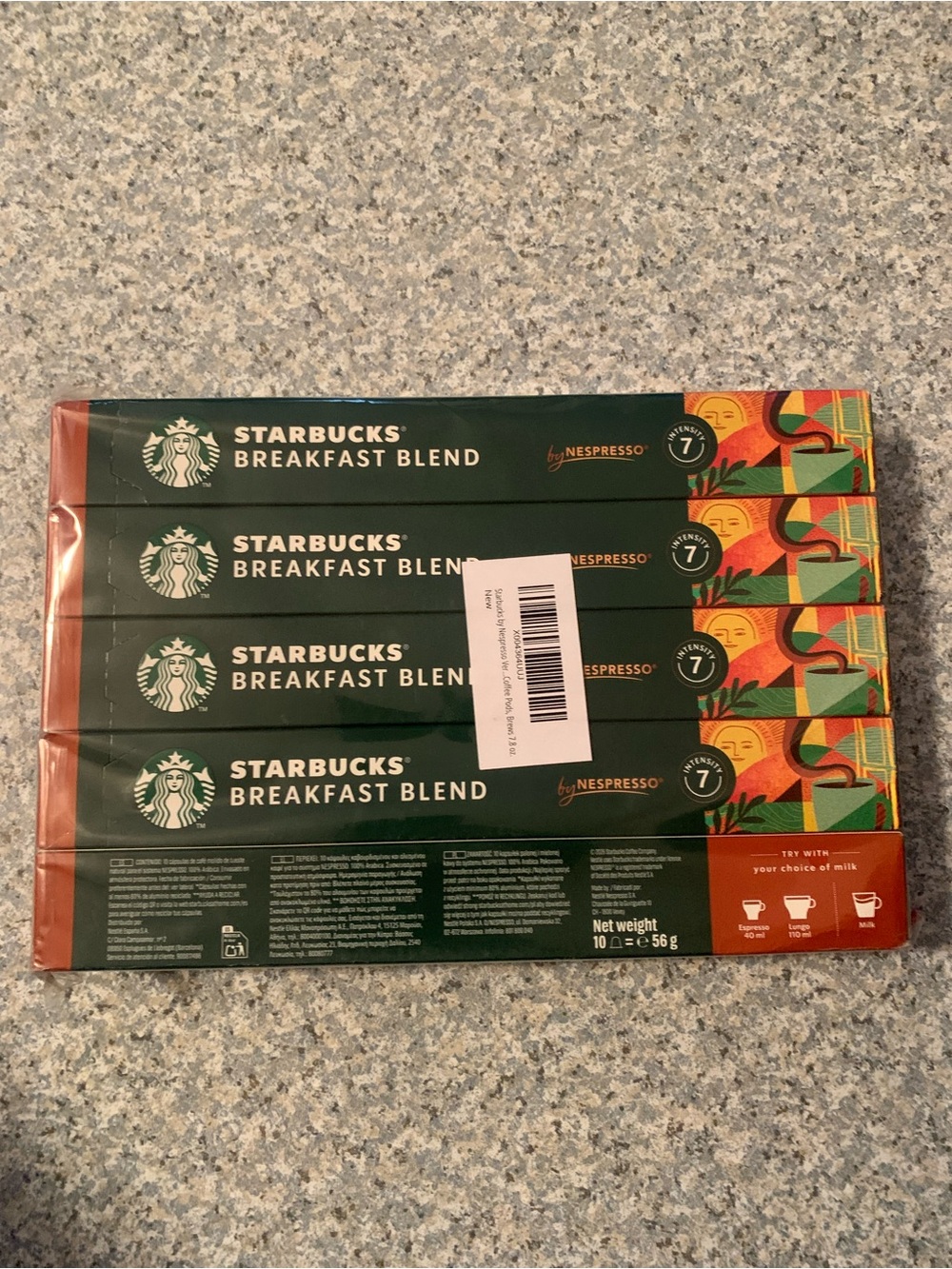 5 Starbucks Breakfast Blend Nespresso Intensity 7 50 Capsules Total Exp 8/11/27